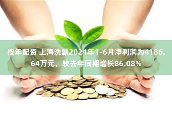 按年配资 上海洗霸2024年1-6月净利润为4186.64万元，较去年同期增长86.08%