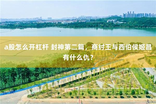 a股怎么开杠杆 封神第二篇，商纣王与西伯侯姬昌有什么仇？